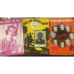 The High & Mighty; Roll on Silver Moon; Make Love to Me: Vintage Sheet Music