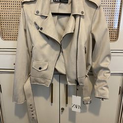 Zara Suede Jacket (Size Small) - Women
