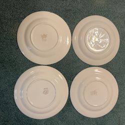 22k Gold Decorated Plates (Set Of 4)
