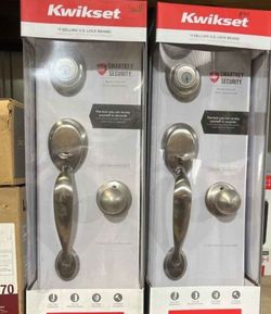 Kwikset
Dakota Satin Nickel Single Cylinder Door Handleset with Polo Door Knob Featuring SmartKey Security
$65 EACH