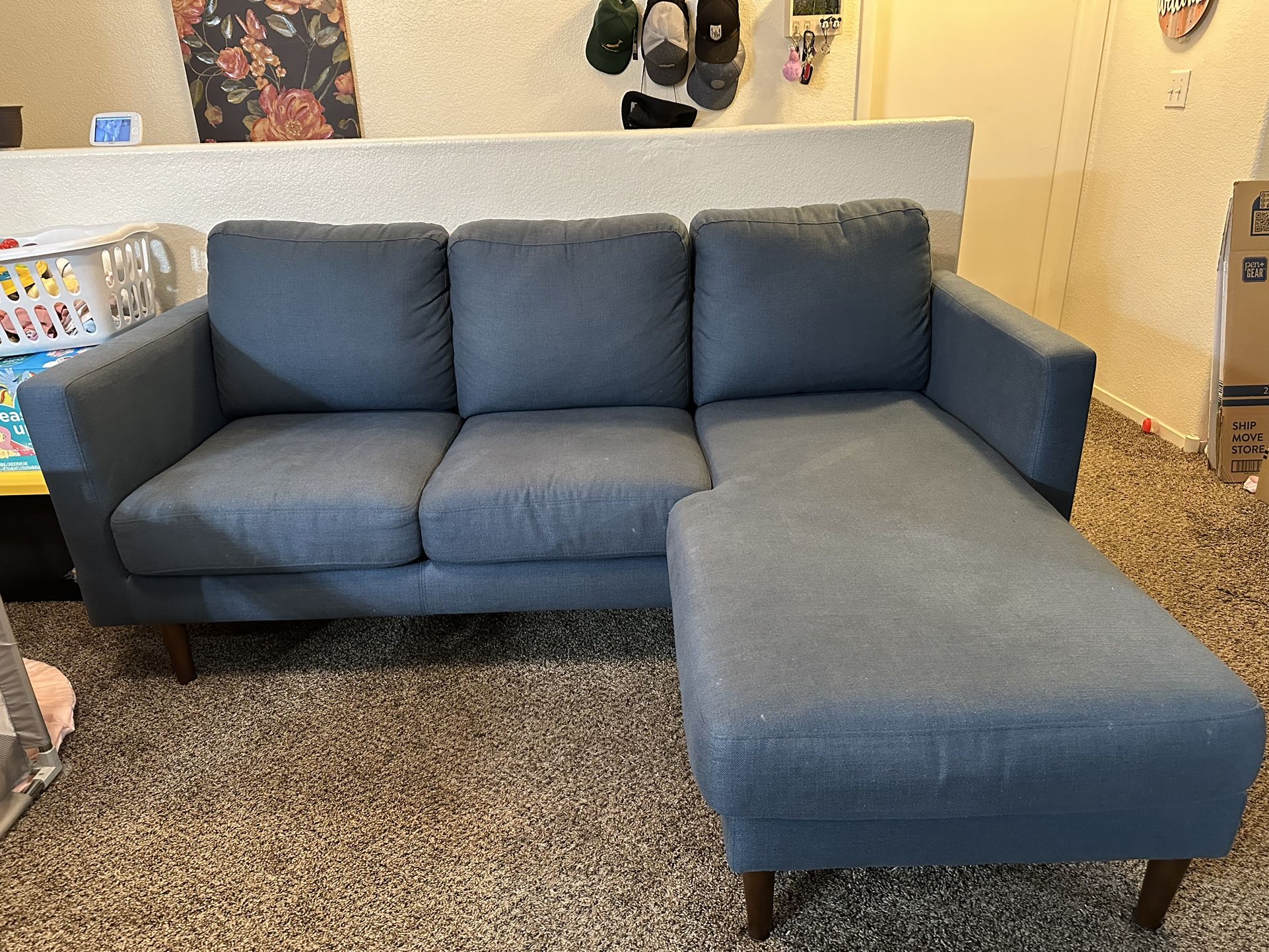 L-Shaped Sectional Sofa 3-Seaters Sectional Sofa