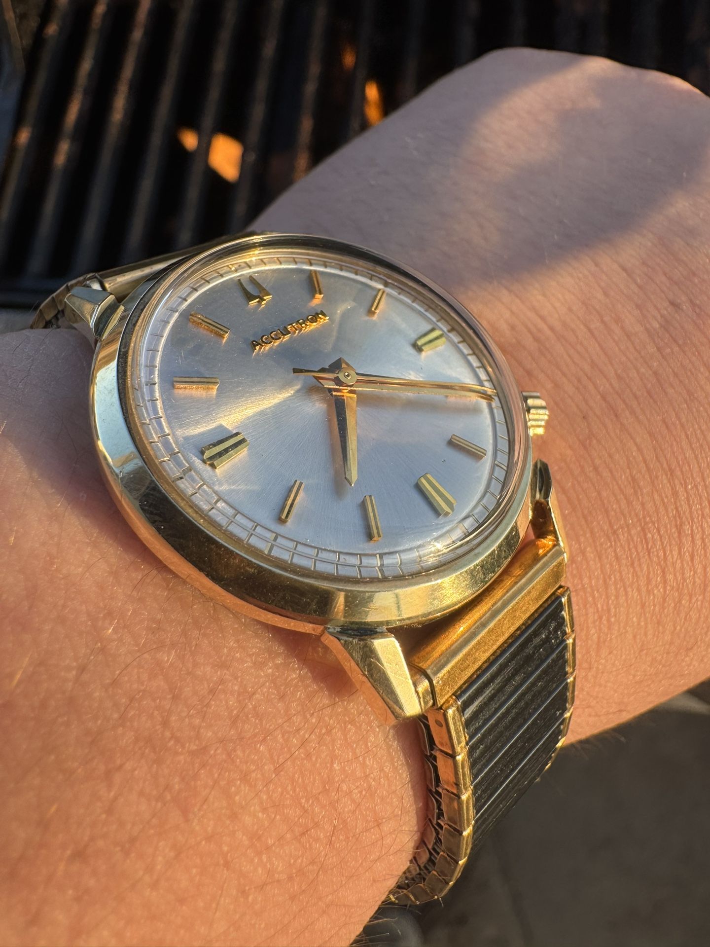 Vintage 1963 Accutron Bulova In 10K Gold Rolled