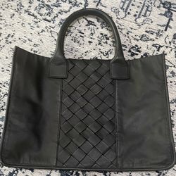 Vince Camuto Black Leather Bag With The Original Dust Bag