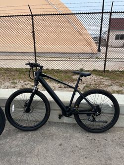 Black Electric Mountain Bike