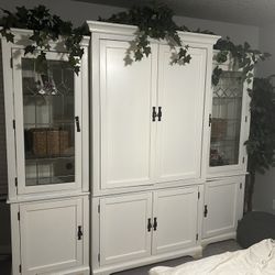 *Beautiful Solid Wood Entertainment Center*