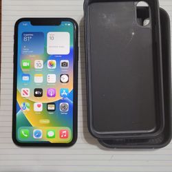 Iphone XR 128GB, With Hardened Case, Unlocked,  99% Battery Health