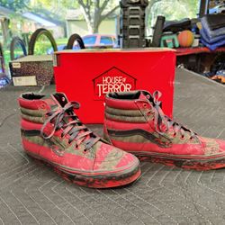 Nightmare On Elm St. Vans High Tops