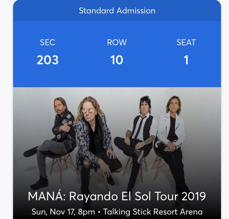 Mana Concert 11/17/2019