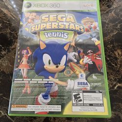 Sega Superstars Tennis Microsoft Xbox 360 Disc + Manual + Case