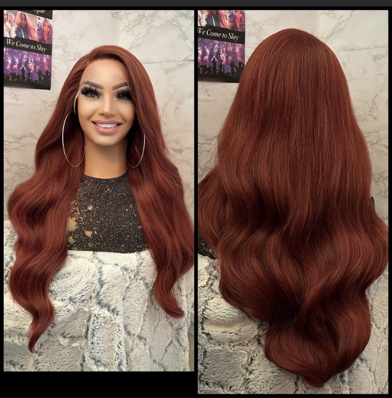 Human Hair Blended Lace Front Wig
