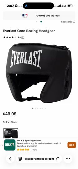 Everlast core head gear brand new