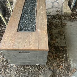 Exterior fireplace