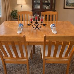 Dining Table 4 Chairs  $120