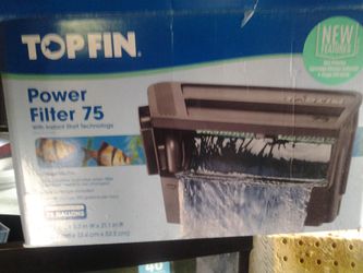 Brand new 75 gallon Top Fin power filter
