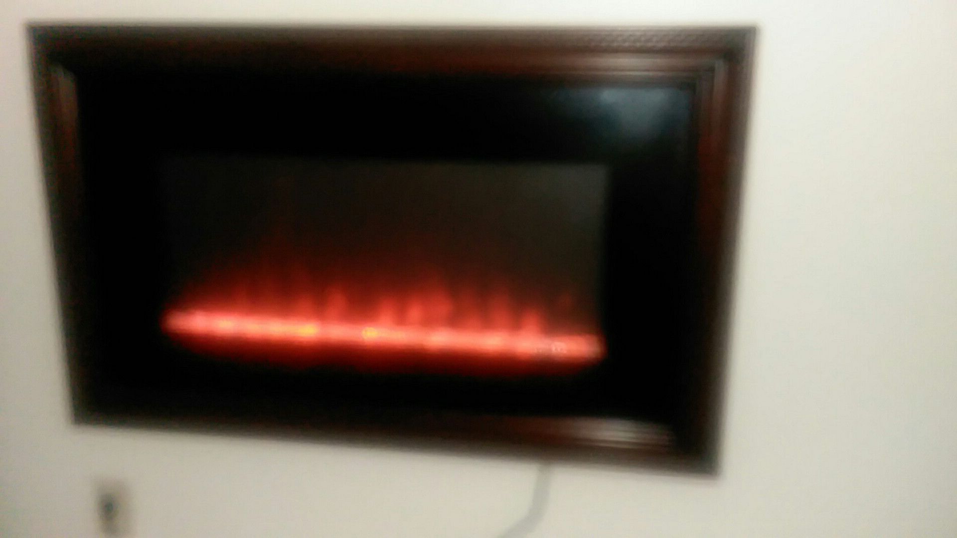 Multi colors fire place and heater with remote.
