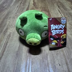 New NWT Angry Birds Minion Green Pig Classic 5" Plush Stuffed Animal Doll Plushi
