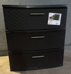 Sterilite 3 Drawer Plastic Storage