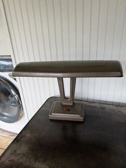Vintage Industrial Metal Desk Lamp – Mid Century Modern MCM Task Light