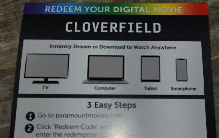 Cloverfield Digital Copy 