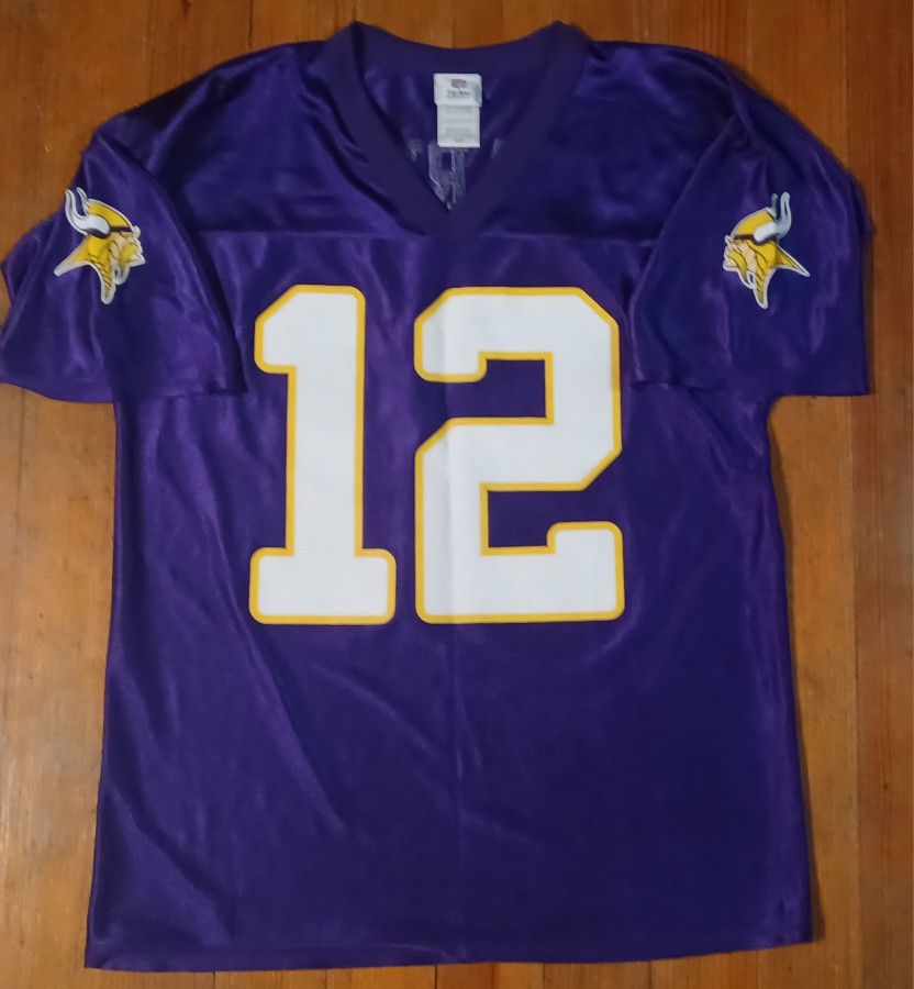 Percy Harvin Men's Size Medium Purple 12 Florida Minnesota Vikings Vintage Jersey NFL 