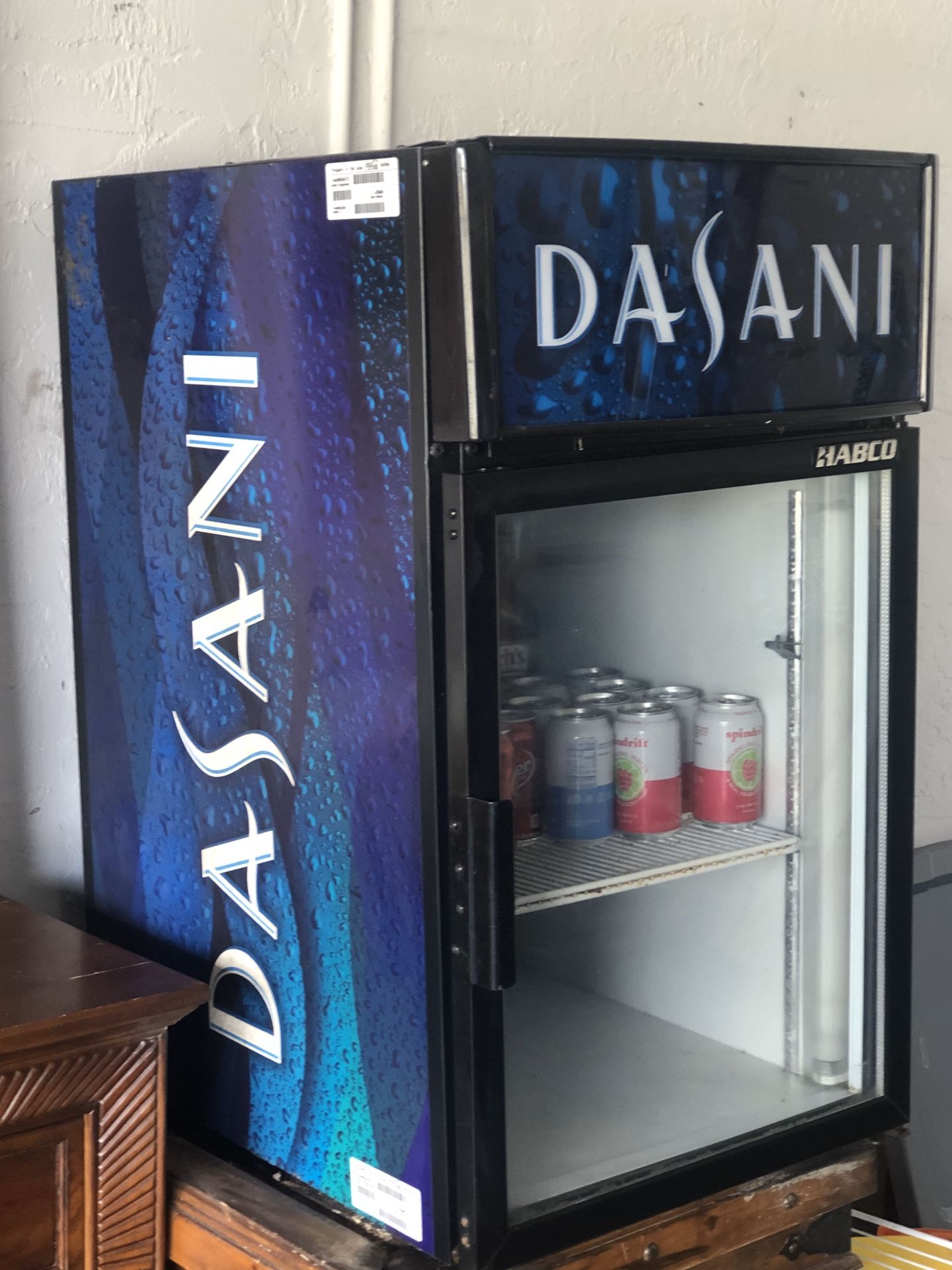Dasani mini fridge