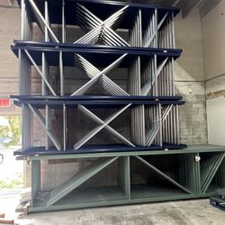 Brand New Made In USA 42”x12’ Uprights 135ea Pallet Racks Export Forklifts Delivery 
