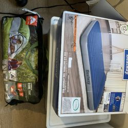 Camping Tent With Mattress 
