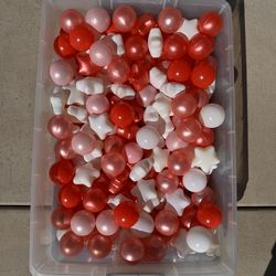 Toddler Ball Pit Balls - Red Pink and White - 150+