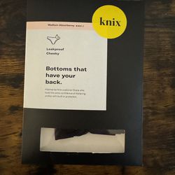 Knix Women's Leakproof Cheeky Panties Underwear Medium Absorbency Black Size Small