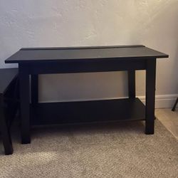Solid Black Wood Table Paid $90