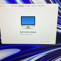 iMac 21.5" w/ macOS Monterey
