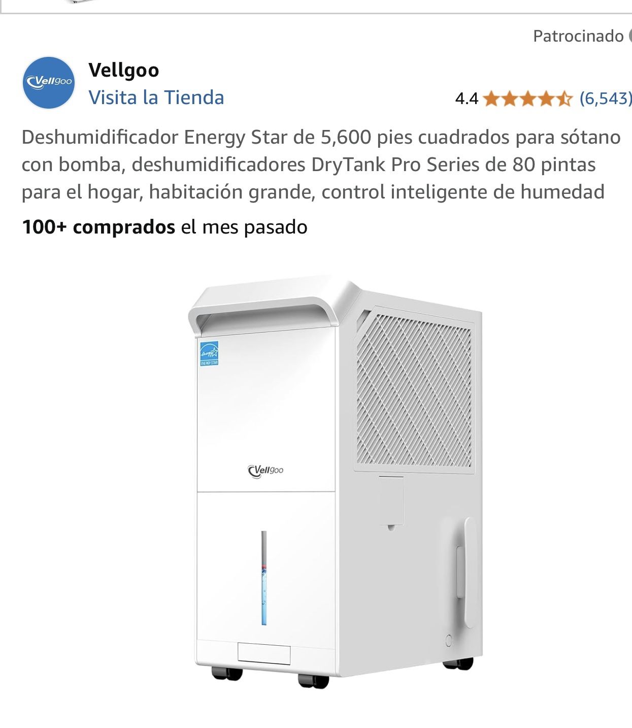 Vellgoo Dehumidifier