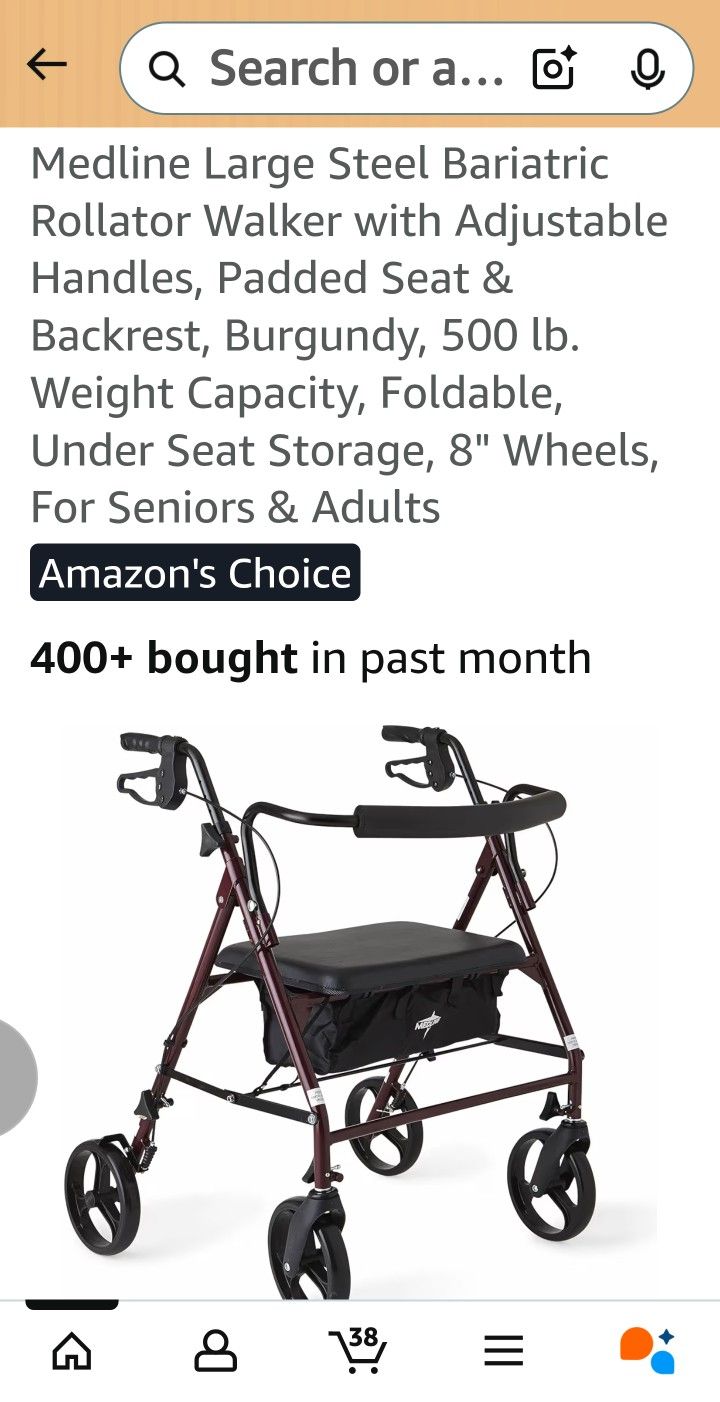 Guardian Bariatric Rollator - NEW in Box