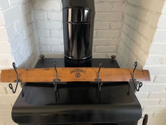 Authentic Jack Daniel’s Reclaimed Whiskey Barrel Stave Coat Rack.