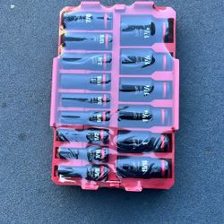 Milwaukee SAE impact 1/2 drive deep sockets 