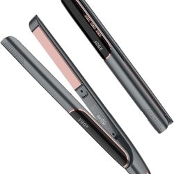 NEW IN BOX - Titanium 1 Inch Flat Iron Hair Straightener, 2 in 1 Hair Straightener and Curler with 3D Floating Plates, Professional Hair straightening