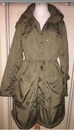 Women's H&M long parka winter jacket size large
