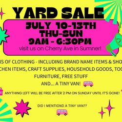 HUGE YARD SALE!!!