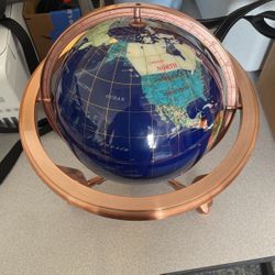 13” Stone World Globe
