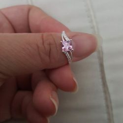 Real 925 Sterling Silver Wedding Engagement Ring Size 6