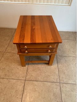 Wooden end table