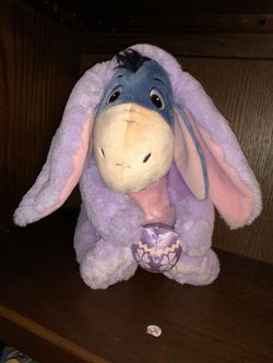 Disney Store Winnie the Pooh pal - Eeyore plush Easter bunny doll toy - large