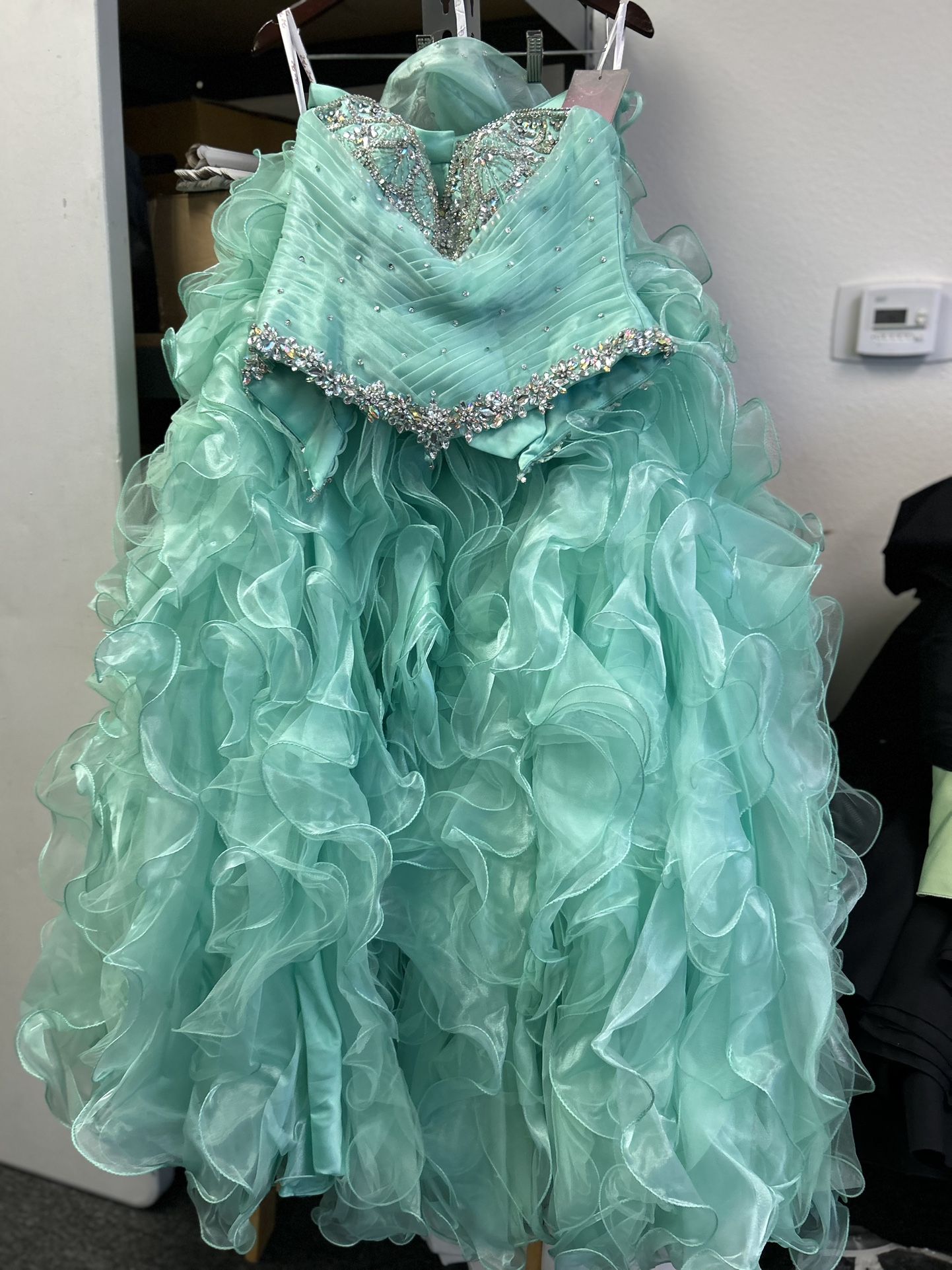 OBO Disney Royal Ball, Mint Color, Quinceanera Dress