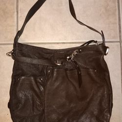 Genuine Leather Purse With Side S A ddle Pockets