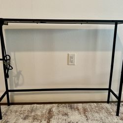 Black Entry Way Table With USB & Outlets