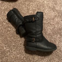 Girls 6C Black Boots