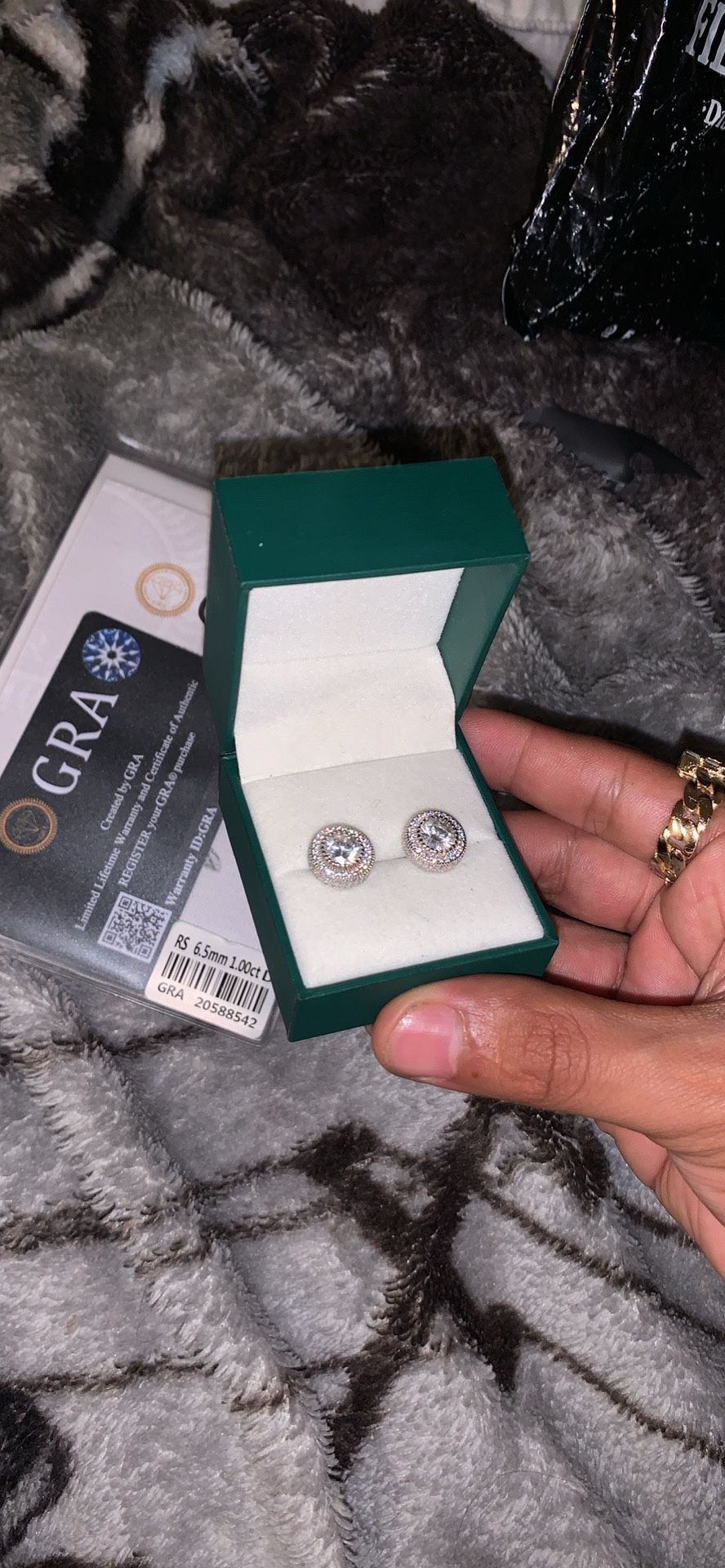 VVS Diamond Earrings 6.5mm