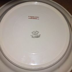 Wallace China Collector Plate And Bread Plate