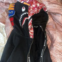 Bape Jacket Double Hoodie 