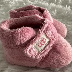 Authentic Ugg Bixbee Baby Infant Crib Pink Booties Boots 0/1